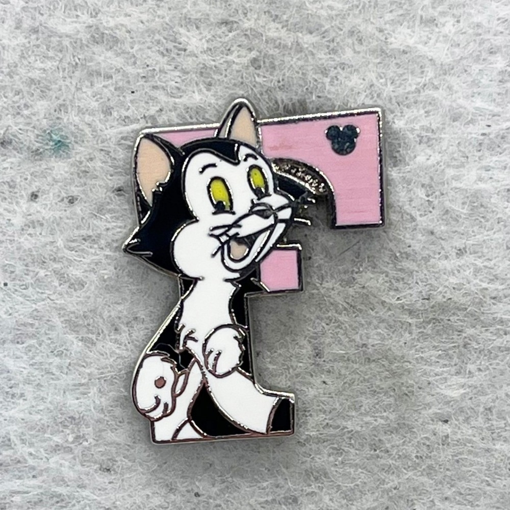 🔮 5/$25 Disney Alphabet F For Figaro Pinocchio Pin